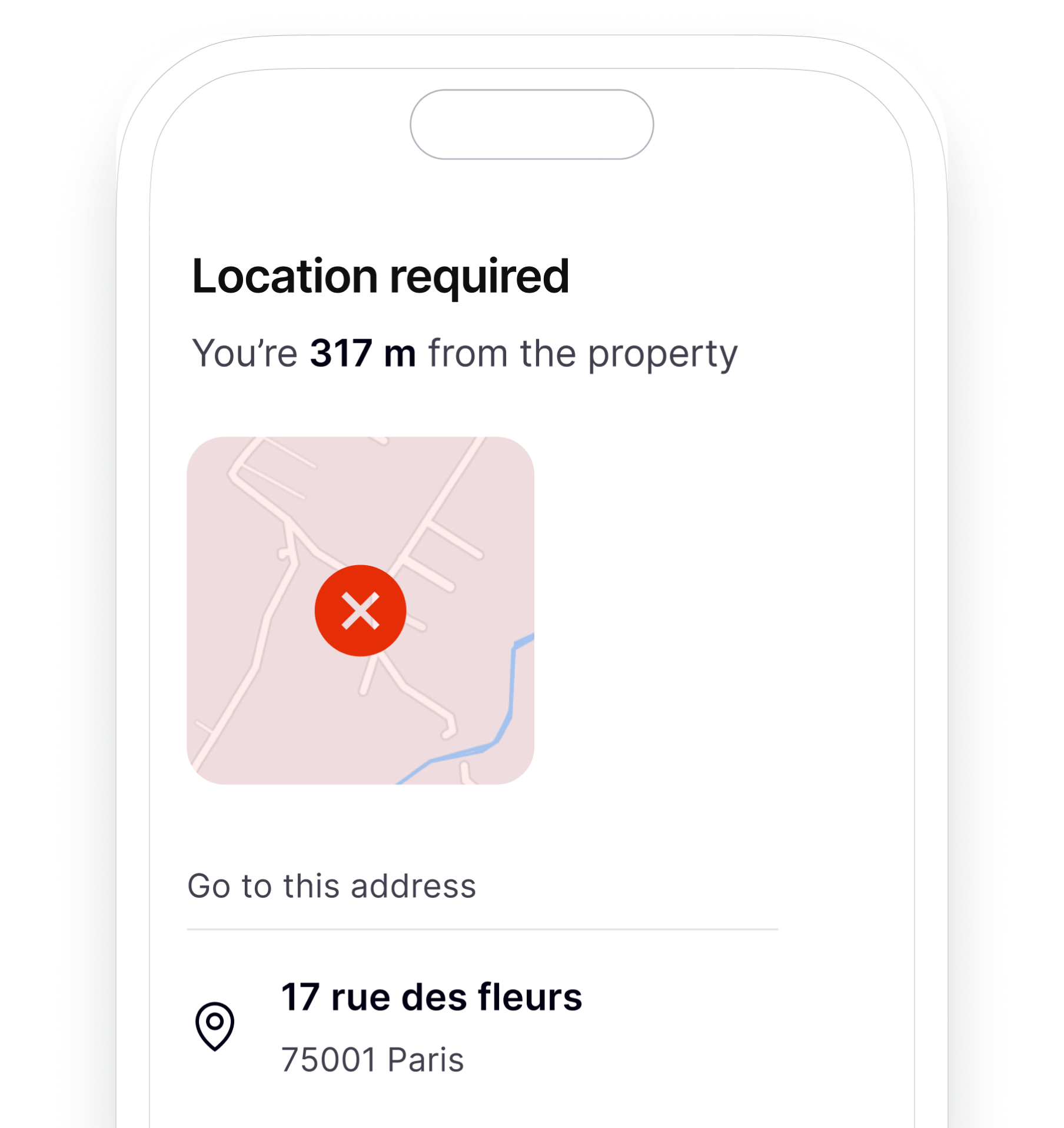 Start only from the property preview
